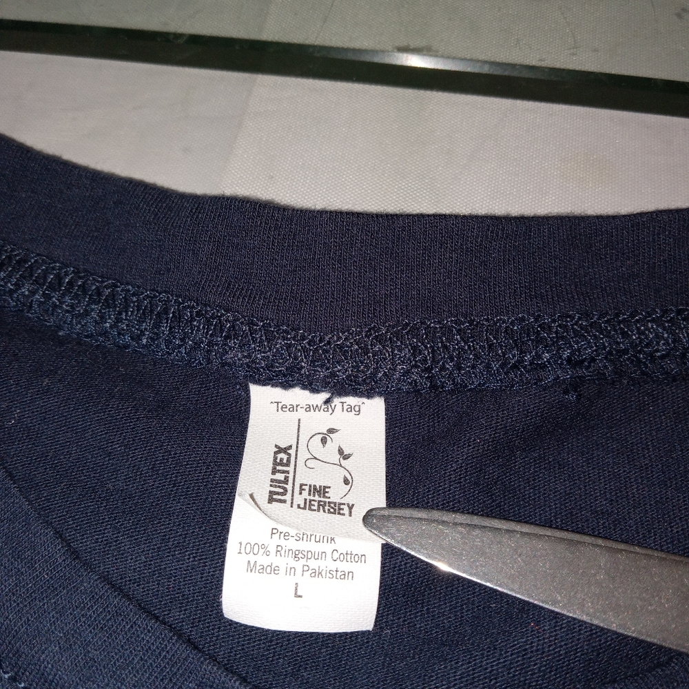 Tultex Navy Penn State Cotton Tshirt Large - Picture 5 of 7